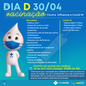 DIA D Vacinação 30 de Abril de 2022